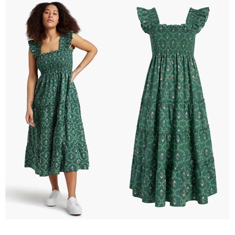 Hill House Home Green Trellis Dress